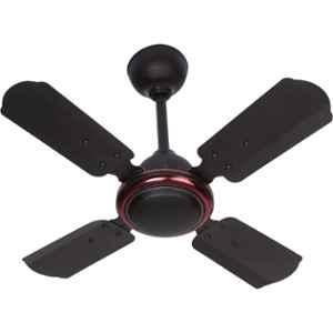 WeGREET Peral Deco 24 inch 50W 800rpm Aluminium Smoke Brown High Speed Ceiling Fan with 2 Year Warranty, Sweep: 600 mm