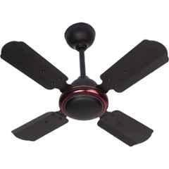 WeGREET Peral Deco 24 inch 50W 800rpm Aluminium Smoke Brown High Speed Ceiling Fan with 2 Year Warranty, Sweep: 600 mm