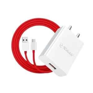 Reliable Flash 144W White Charger Adapter with USB to Type-C Data Cable for Vivo & Iqoo Smartphone, RBL C 125