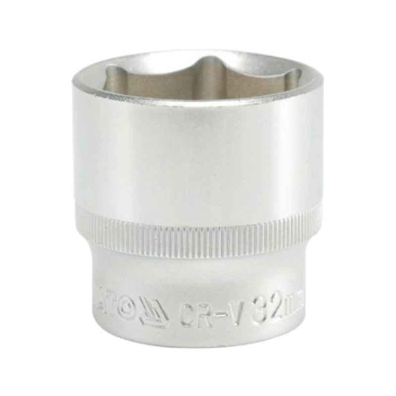 Yato 12mm 1/2 inch Drive CrV Hexagonal Socket, YT-1205
