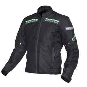 AllExtreme Speedo Polyester Neon Green Bike Riding Jacket, Size: 3XL