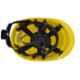 Karam Yellow Ratchet Type Safety Helmets with Plastic Cradle, PN 542 (Pack of 10)