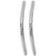 Smart Shophar 4 inch Stainless Steel Silver Lava Cabinet Handle, SHA40CH-LAVA-SL04-P2 (Pack of 2)