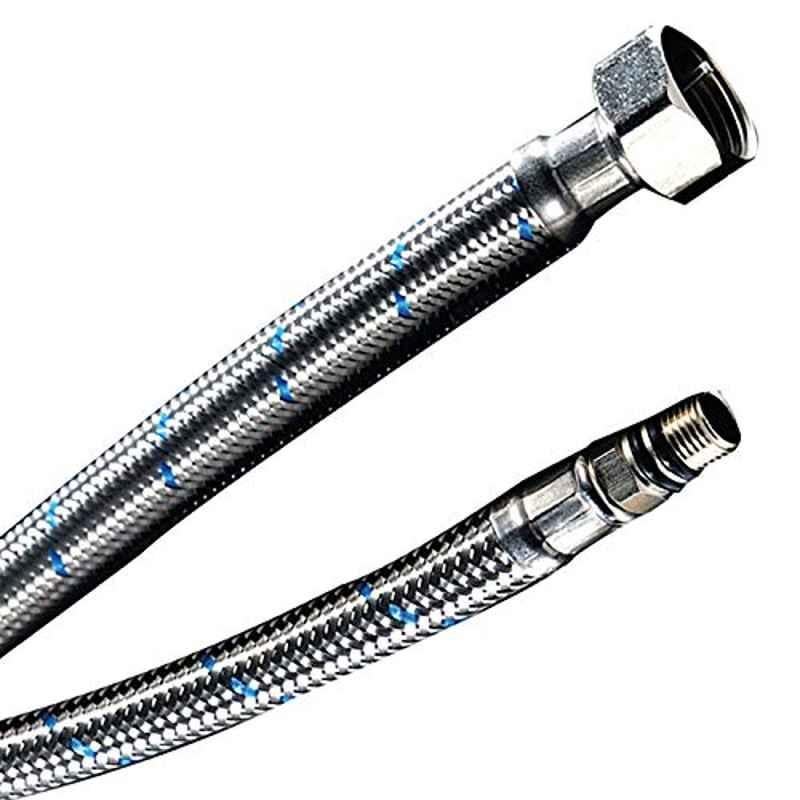 Bold Stainless Steel Silver Faucet Connector, TECHSE2106101