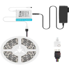 Daybetter 5m White Waterproof LED Strip Light with Bright RGB Colour Changing & 24 Keys