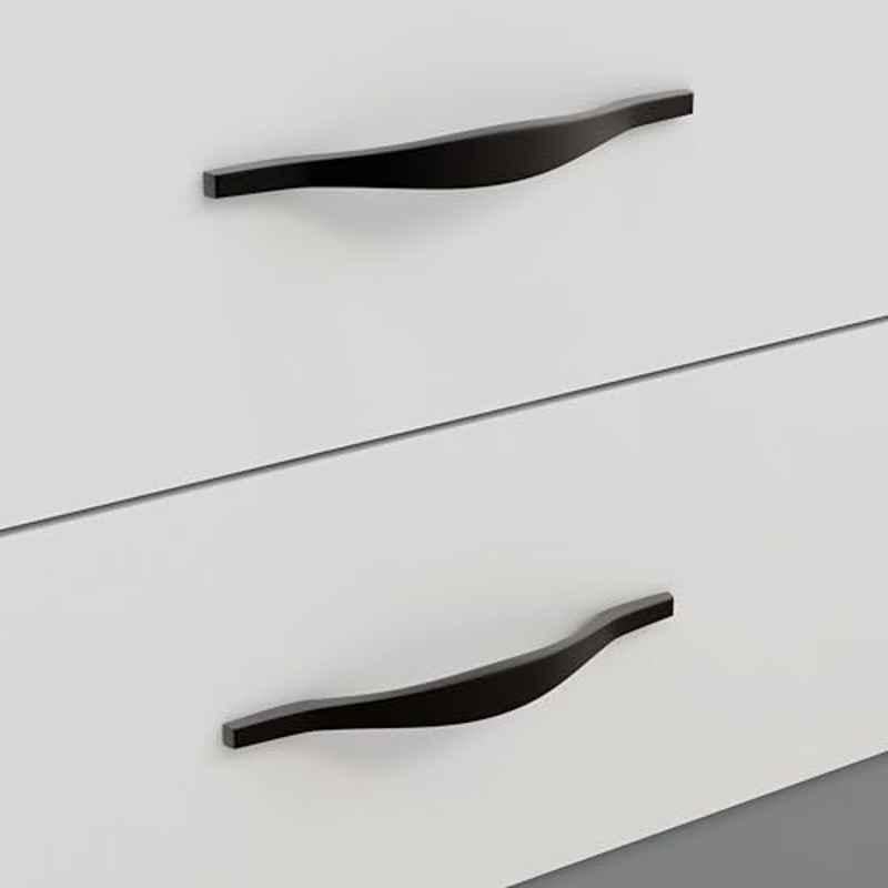 Plantex 128mm Zinc Black Powder Coated Finish Pull Cabinet Handle for Home & Office, APS-PH-102-BLCK-128MM-PK2 (Pack of 2)