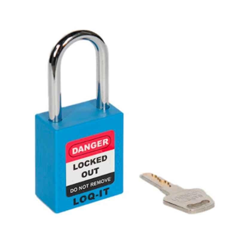 LOQ-IT 20mm Nylon Blue Safety Lockout Padlock, PD-LQBLKDN38