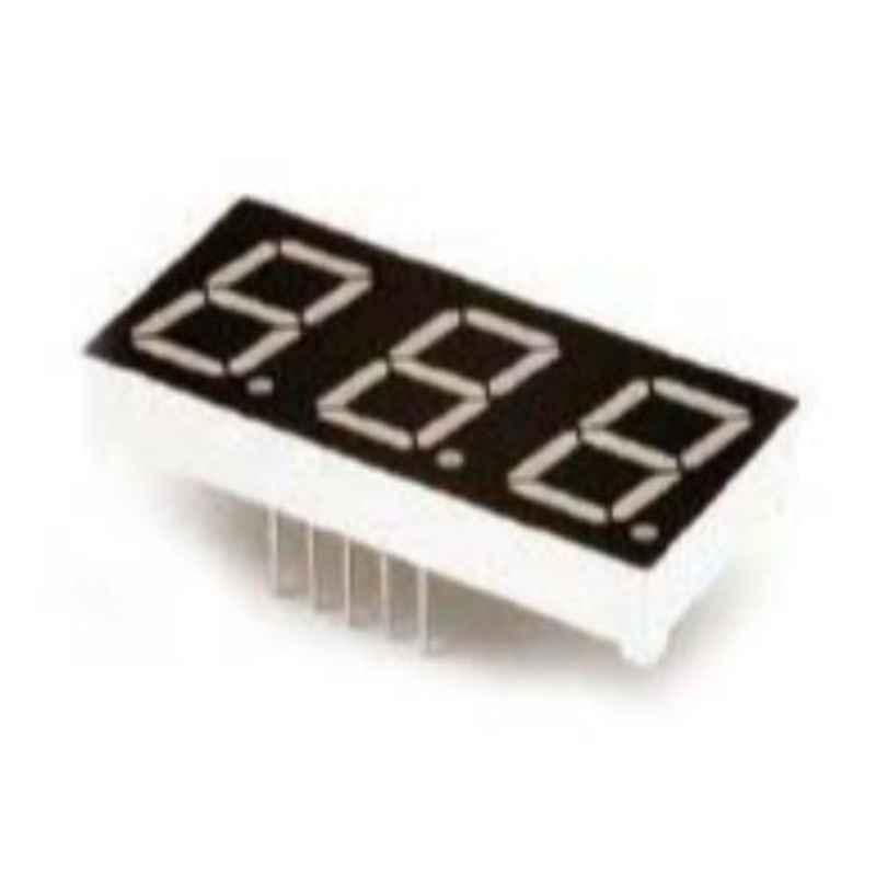 Oasistek 100 Pcs 0.52 inch Ultra Red Triple Digit Display Module Set, TOT-5321