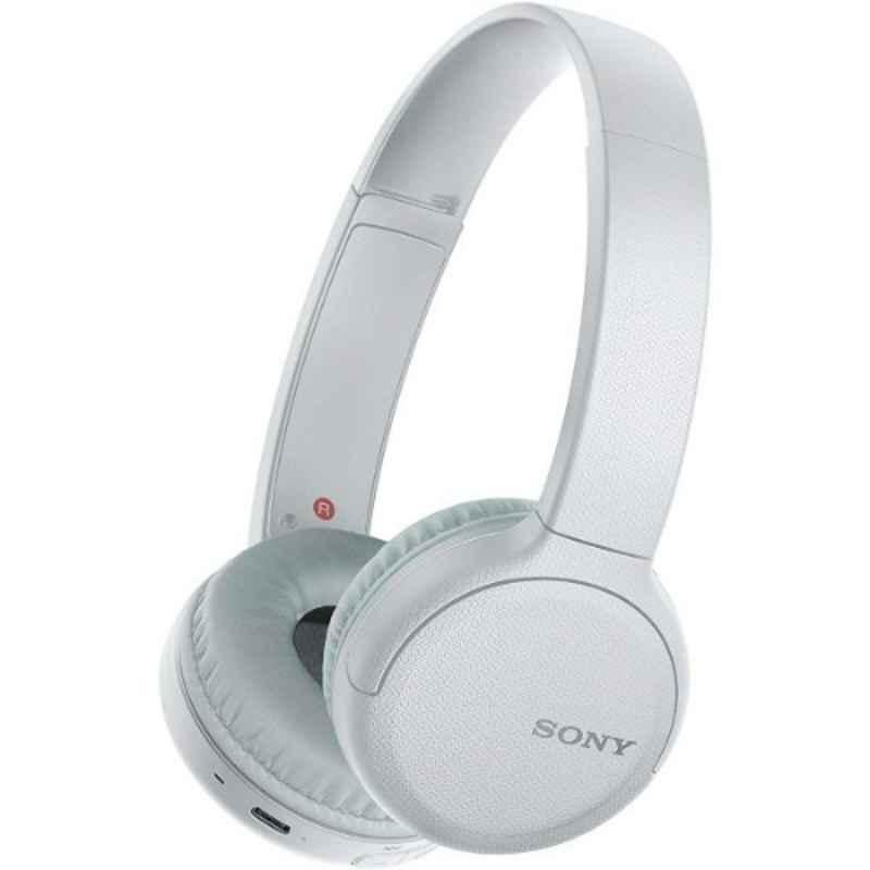 Sony 30mm 35hrs White Bluetooth On-Ear Headphone, WHCH510-W