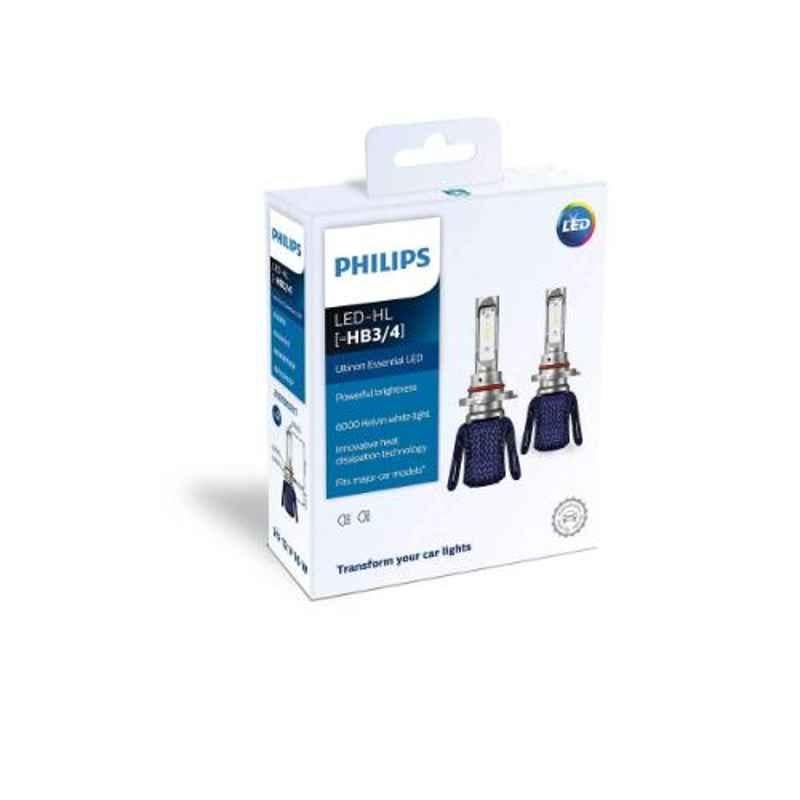 Philips 2 Pcs 16W Car Lighting Head Light Bulb Set