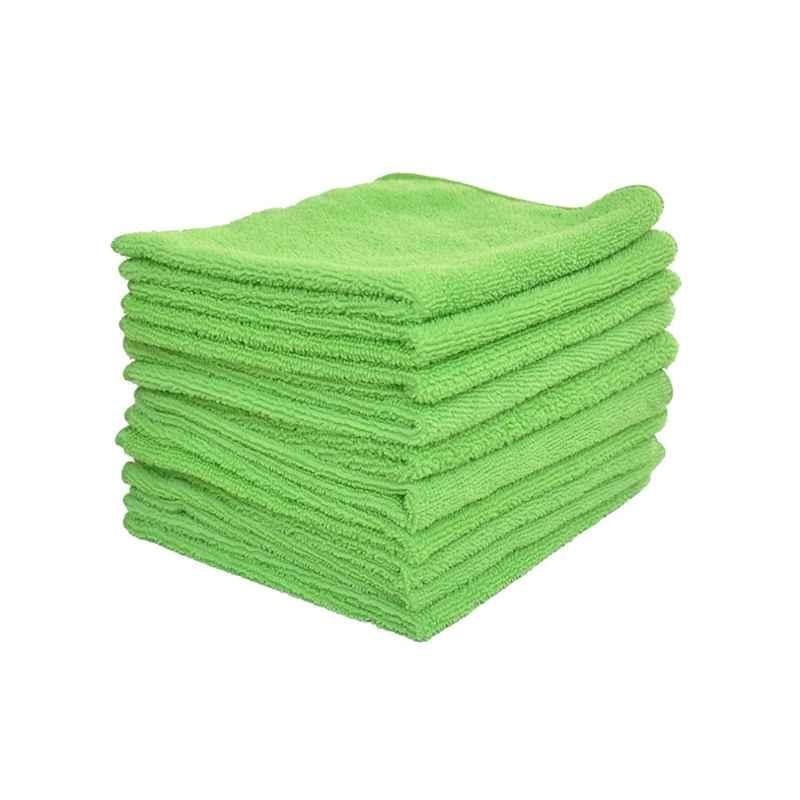 40x40cm Polycotton Green Microfiber Cloth Towel