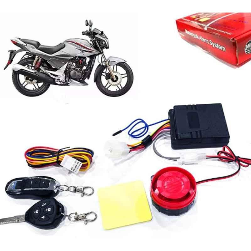 Auto Pearl 12V Black Two-Way Anti Theft Motorcycle Alarm Kit with 2 Pcs Remote for Xtreme Sports