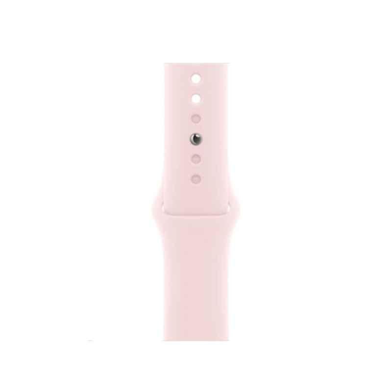 Apple MT3U3ZE/A 45mm Fluoroelastomer Light Pink Sport Band, Size: S/M