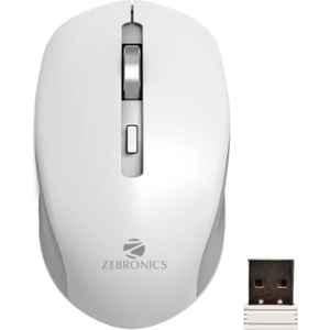 Zebronics Zeb Jaguar White Wireless Optical Mouse