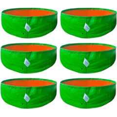 Singhal 15x9 inch 260 GSM HDPE UV Protected Plants Grow Bag for Terrace & Vegetable Gardening, GB-15x9-P6 (Pack of 6)
