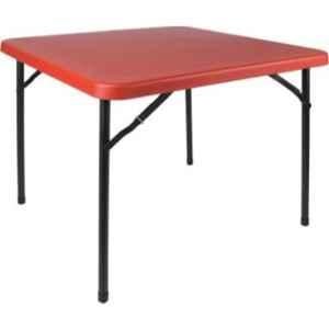 Supreme Miami Coke Red Plastic & Polypropylene Square Outdoor Table