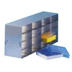Tarsons Stainless Steel 15 Places Upright Freezer Rack for 1.8ml 81 Places Cryo Box, 110002