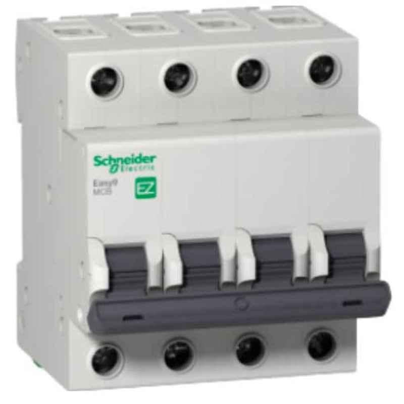 Schneider Easy9 50A 400V 4 Pole Grey Curve C Miniature Circuit Breaker, EZ9F56450