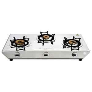 Faber Hilux Max 3 Burners Manual Stainless Steel Cooktop, 106.0672.481