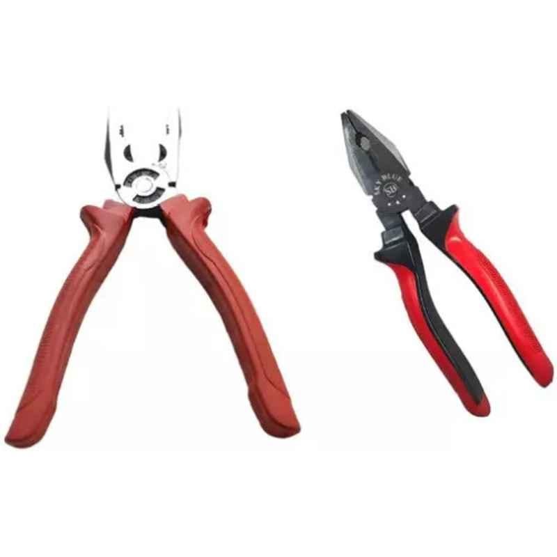 Sky Blue 2 Pcs 7.8 inch Lineman Plier Combo, SBE_PLIER_COMBO_MOD_01077