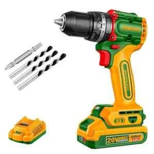 Jadever 20V 62Nm 2Ah Brushless Cordless Impact Drill, JDCDP6281