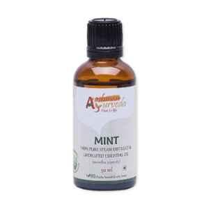 Aashman Ayurveda 50ml 100% Pure Steam Distilled & Undiluted Mint Essential Oil, 8939111486538