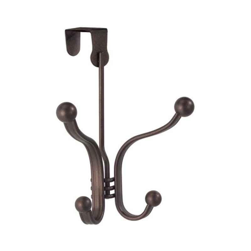 iDesign Alloy Steel Door Organizer Coat Quad Hook, 53371
