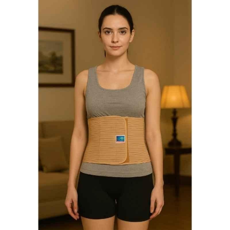 Unisoft 8 inch Elastic Velcro Abdominal Binder, US_AB_04, Size: Large