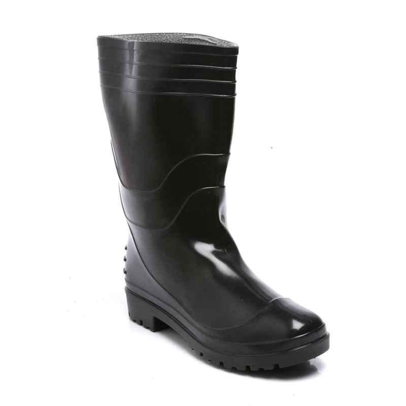 Agarson Virat High Ankle Black Work Gum Boots, Size: 7