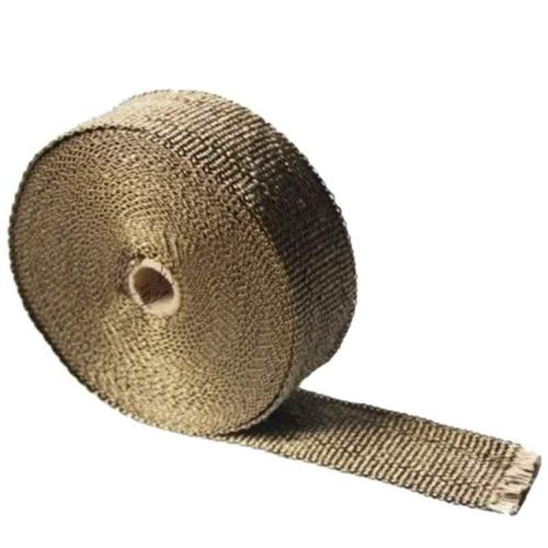 AllExtreme EXMSW3M Grey Bike Exhaust Universal Silencer Wrap Heat Shield Protector with Clamp for Royal Enfield