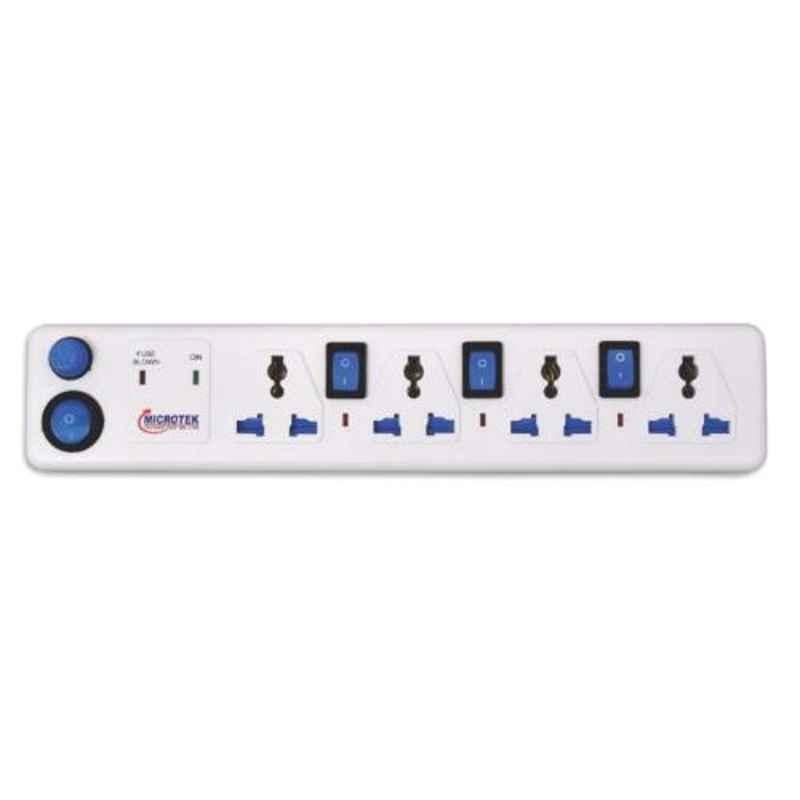 Microtek 4 Socket Spike Guard with 4 Switch