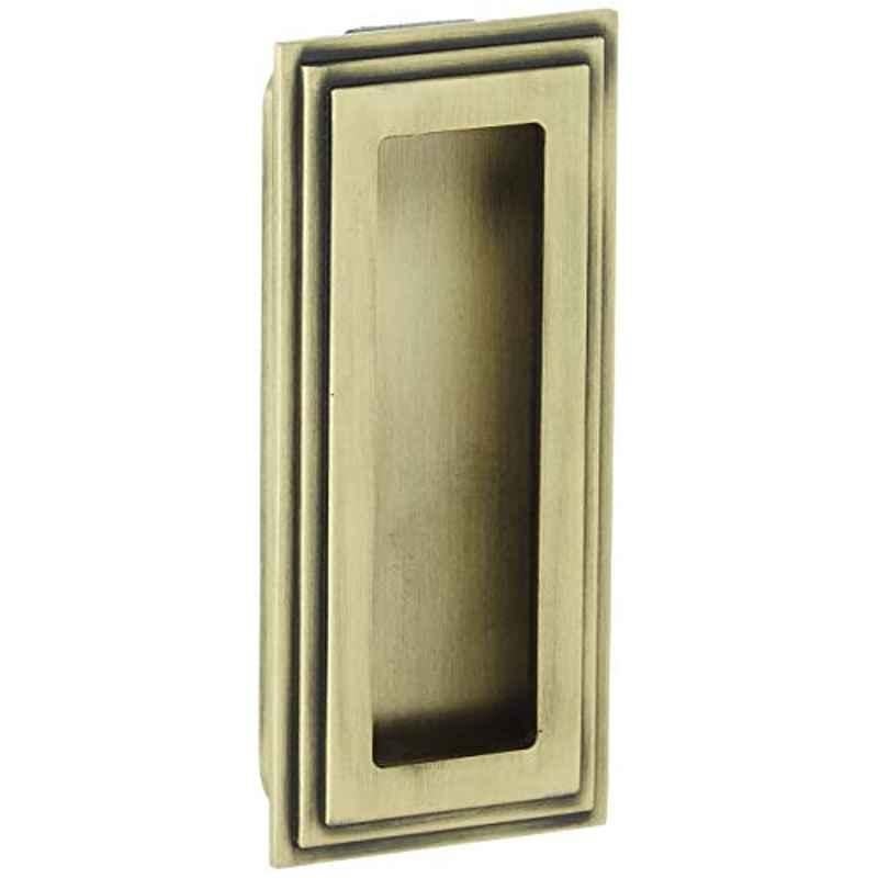 Aquieen 96mm Malleable Antique Concealed Sliding Handle for Wardrobe, SC-751-96 (Pack of 2)