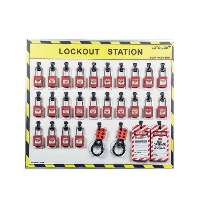 Loto-Lok 47 Pcs 690x595mm Aluminium Alloy Shadow Board Set, LS-SB24-CS