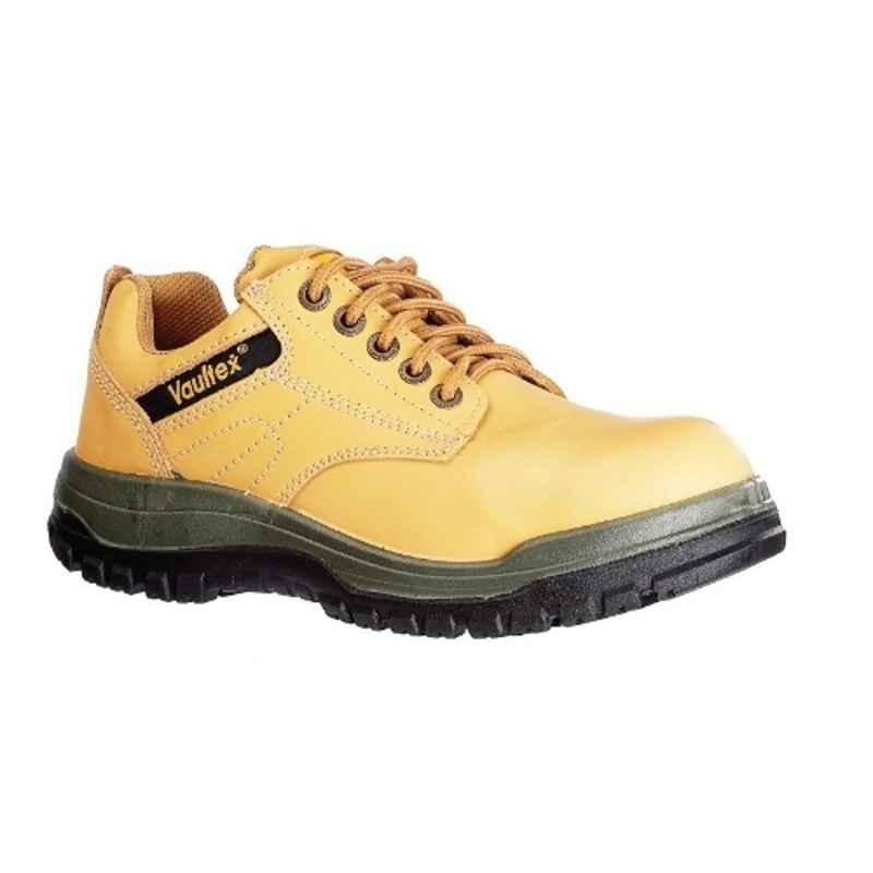 Vaultex LSA Leather Honey Safety Shoes, Size: 44