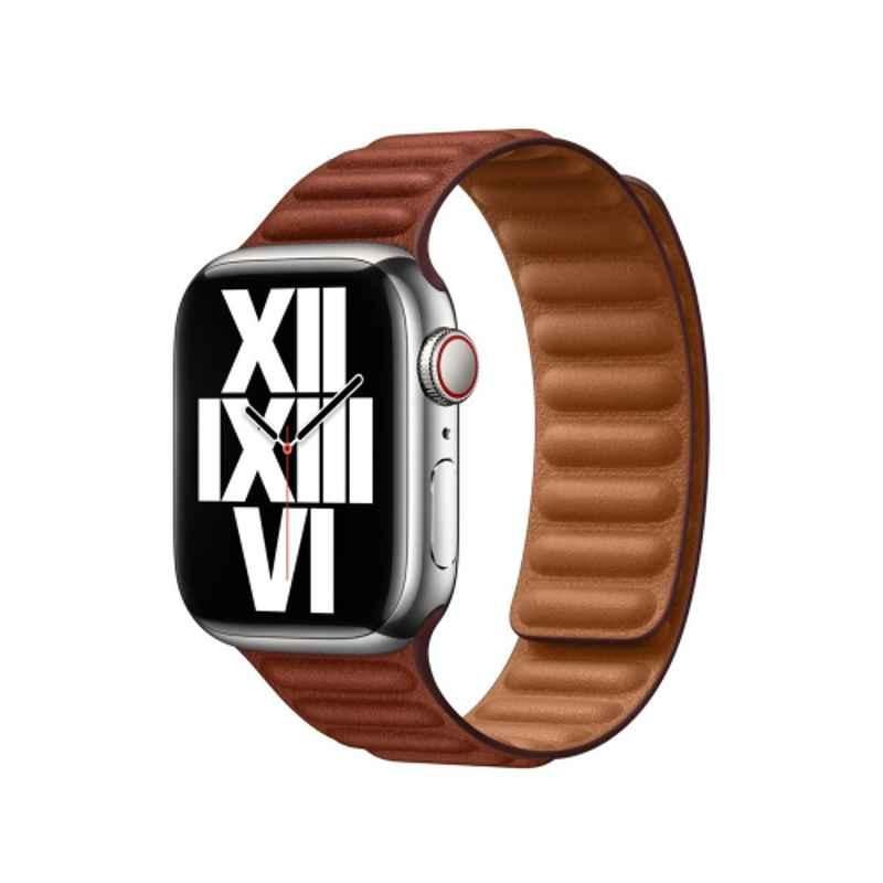 Apple 45mm Umber Leather Brown Link, MP863ZE/A