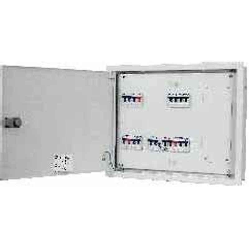 C&S CSDBTPNDDTELTV08 8 way Double Door Wintrip Telephone & Television Socket Distribution Board