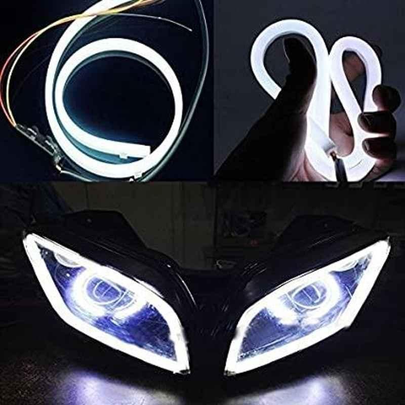 AOW Flexible 30cm Long Headlight Neon LED DRL Tube (WHITE) For Yamaha Alba 106 ES (Single Pcs)