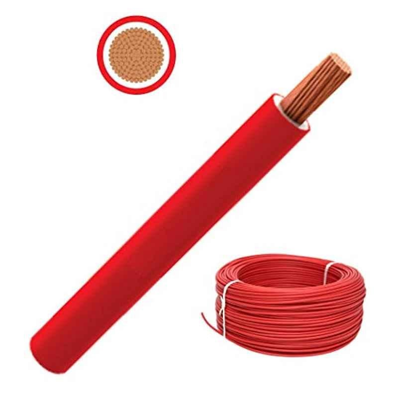RR 90m 2.5mm Copper Red Single Core Flexible Cable