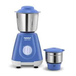 Maharaja Whiteline Smart 123 500W Plastic Blue Mixer Grinder with 2 Jars