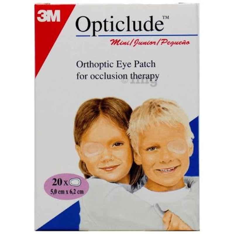 3M 5x6cm Mini Opticlude Orthoptic Eye Patch for Junior