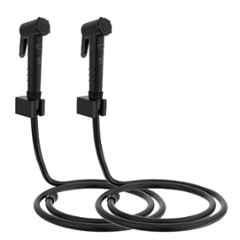 RN Black.2 Health Faucet Set with Hose Pipe & Wall Holder for Toilet Cleaning (Pack of 2)