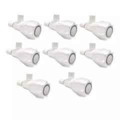 Fastgear Plastic White Chrome Finish Angle Valve, FG995 (Pack of 8)
