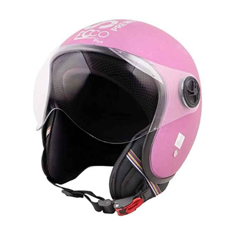 Habsolite HBEPP ABS Medium Pink Open Half Face Helmet, Ecco Plus