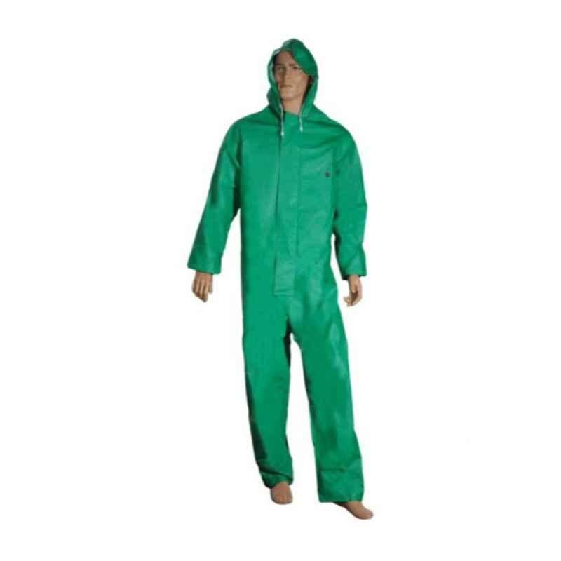 Promax Large Green PVC Chemical & Flame Retardant Coverall, PMC/PVC/GN