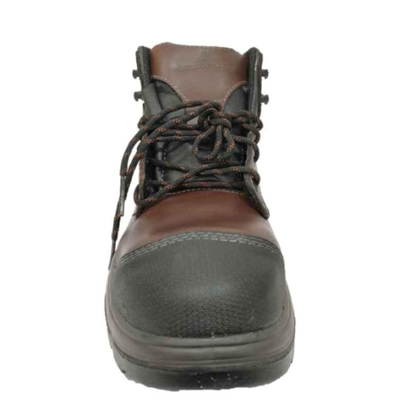 Deltaplus VE S3 Frontera Leather Brown TPU Safety Shoes, Size: 42