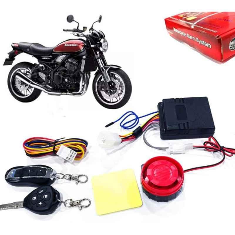 Auto Pearl 12V Black Two-Way Anti Theft Motorcycle Alarm Kit with 2 Pcs Remote for Z900RS