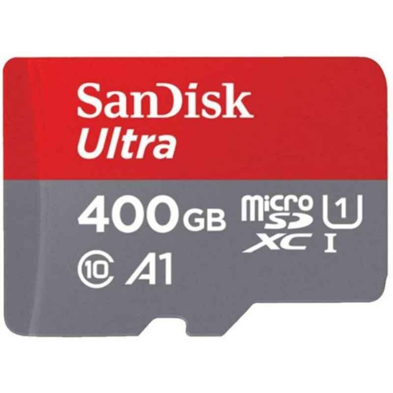 SanDisk Ultra 400GB microSDXC Class 10 A1 UHS-1 Memory Card, SDSQUAR-400G-GN6MN