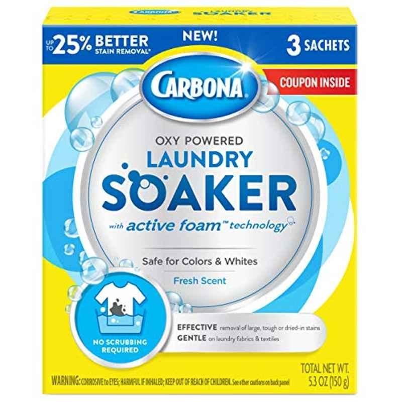 Carbona 3Pcs Oxy Powered Laundry Soaker Sachets Box