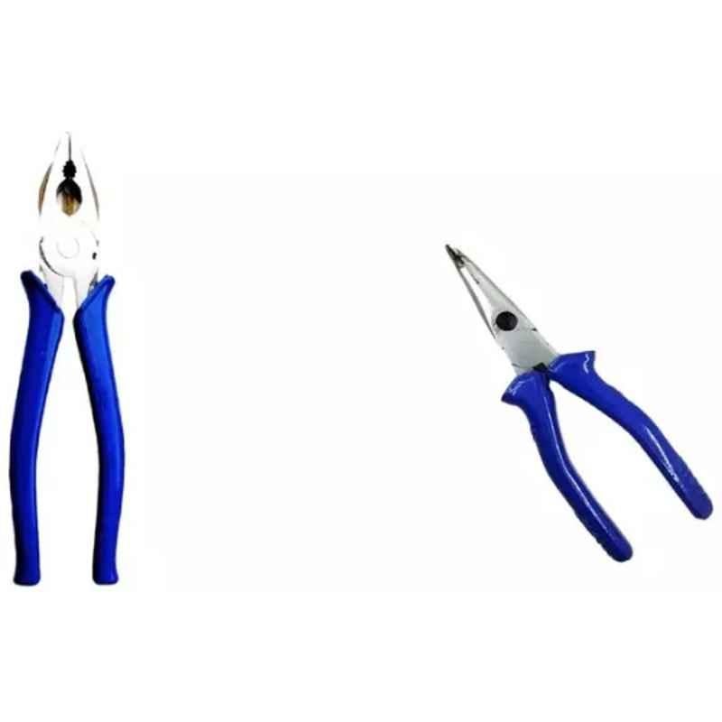 Sky Blue 2 Pcs 7.8 inch Lineman Plier Combo, SBE_PLIER_COMBO_MOD_00216