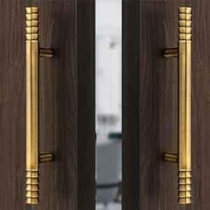 Plantex 14 inch Stainless Steel Brass Antique Door Pull Handle, APS-103 (Pack of 2)